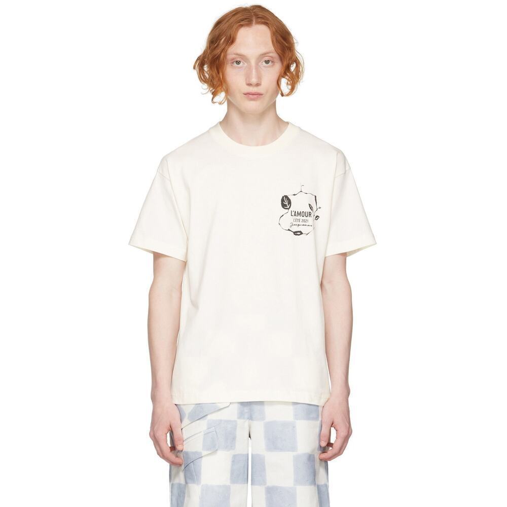Jacquemus Off-White 'Le T-Shirt L'Amour' T-Shirt Size XS Cotton Unisex